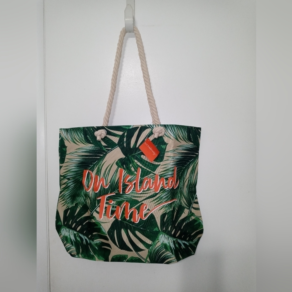 Ulta beauty "On Island Time" Tropical Nylon Beach/Tote/Travel Shoulder bag